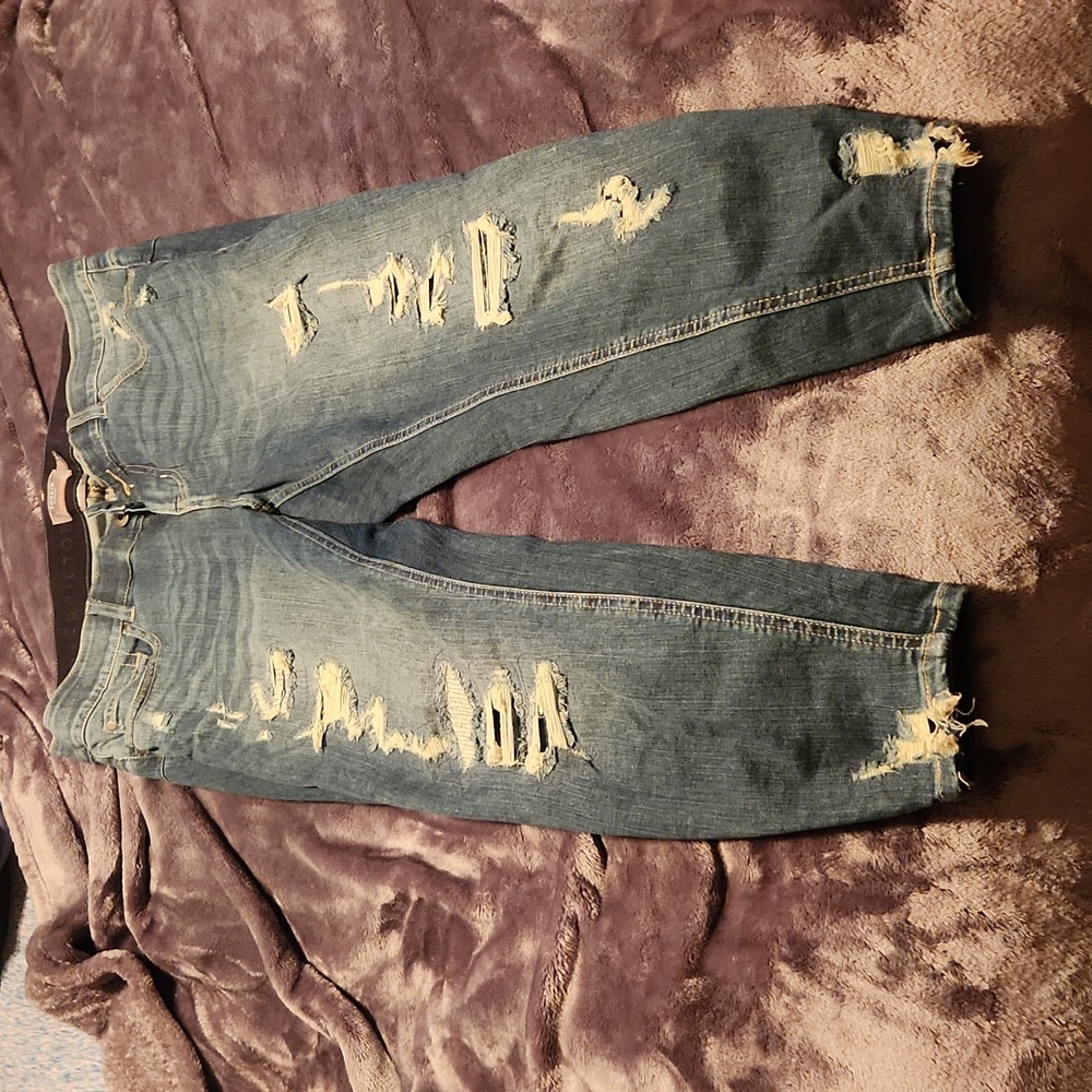 Torrid Bombshell Skinny Premium Stretch Distressed Jeans Size 18 Short